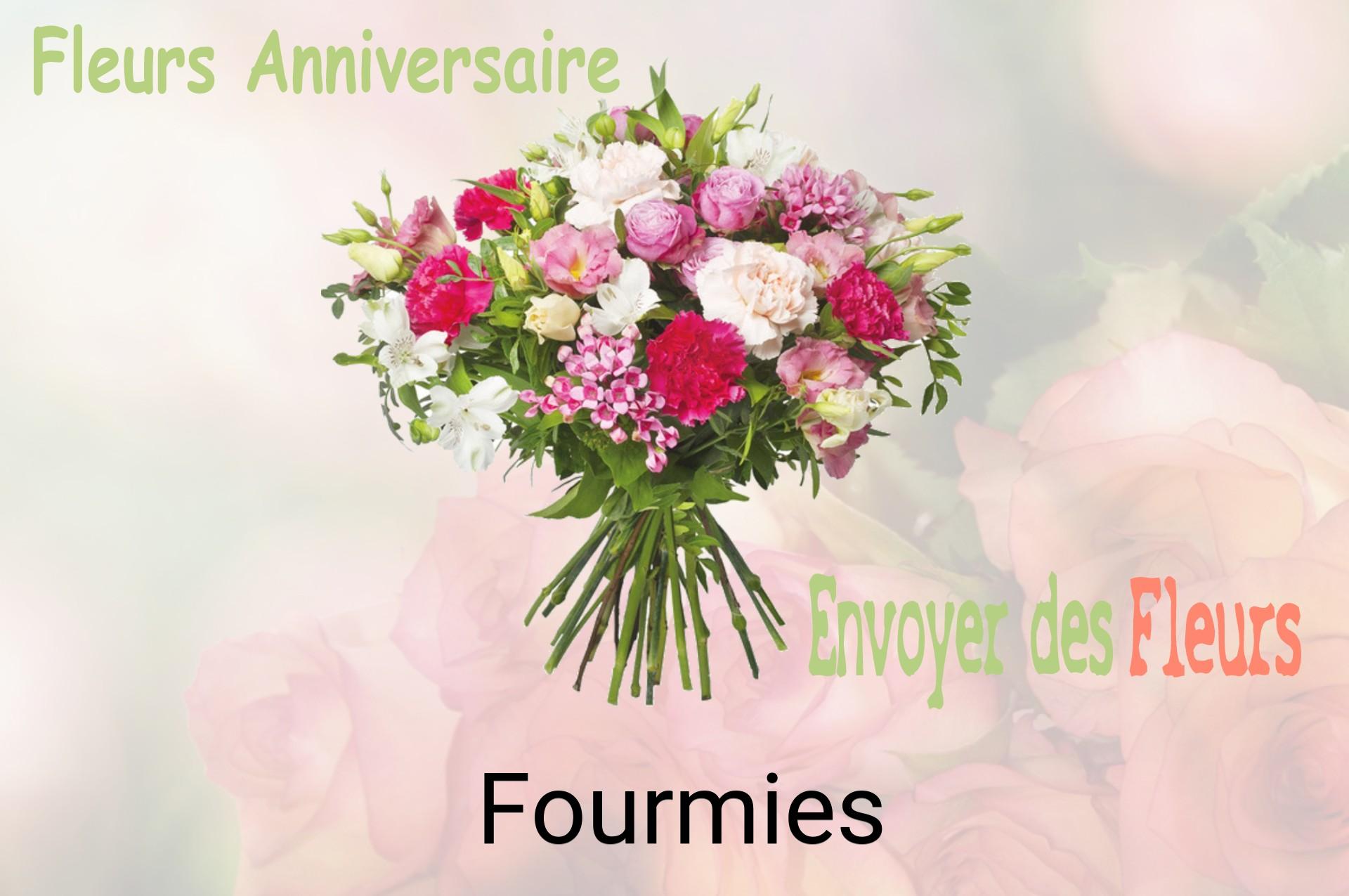Bouquet de fleurs d’anniversaire livré à Fourmies